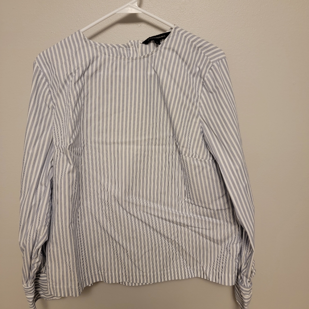 EUC Banana Republic Striped Blouse Size Large